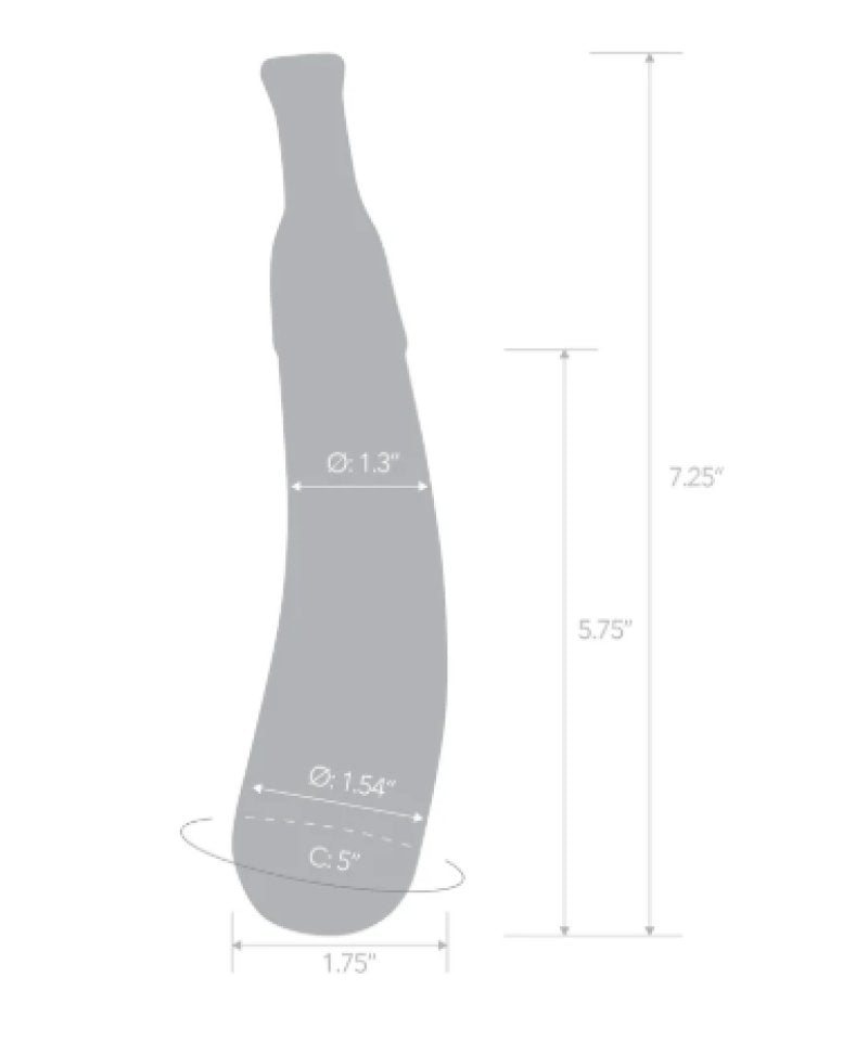 Eggplant Ecstasy (7.25 Inch) – Luxury Glass Dildo