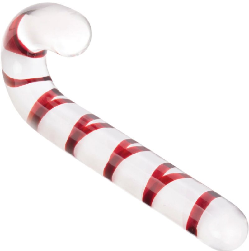 Candy Cane Dream 7.5 Inch – Glass Dildo