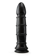 Anal Munition 10 Inch Black Butt Plug with Suction Cup and Ridges > Anal Range > Oversized Anal Toys