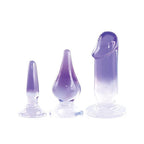 Glitzy Trainer 3 in 1 Dong Mixed Set Pink with 3 Graduated Sizes and Two Tone Color > Sex Toys > Dilators