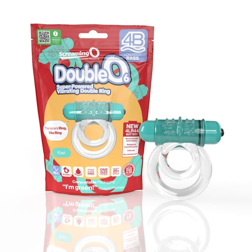 Double O 6 Vibrating Ring – Low Pitch Bass, Raised Ticklers, Long-Lasting Battery Ring Secondary image