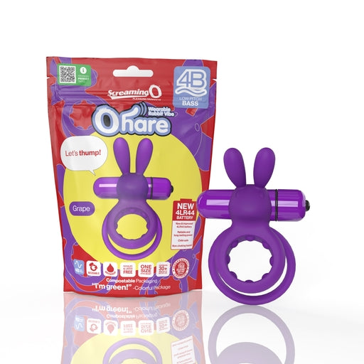 Screaming O 4B Ohare Grape – Deep Bass Vibrations Purple Cock Rings Vibrating