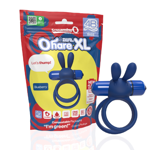 Screaming O 4B Ohare XL Blueberry – Powerful Deep Bass Vibrations Default Title Cock Rings Vibrating