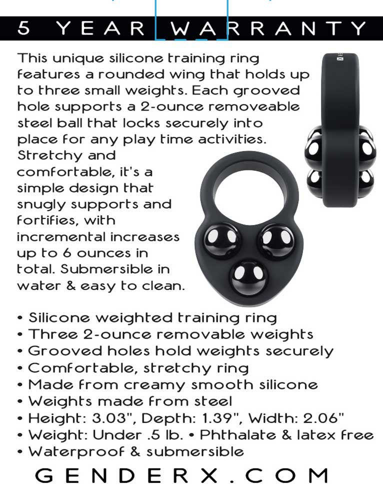 Gender X Workout Ring Weighted Cock Ring > Cock Ring > Single