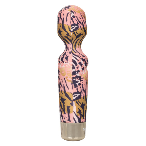 Naughty Bits WTF Wand to Fuck Pink and Gold Flexible Silicone Personal Massager - Waterproof > Sex Toys > Mini Massagers