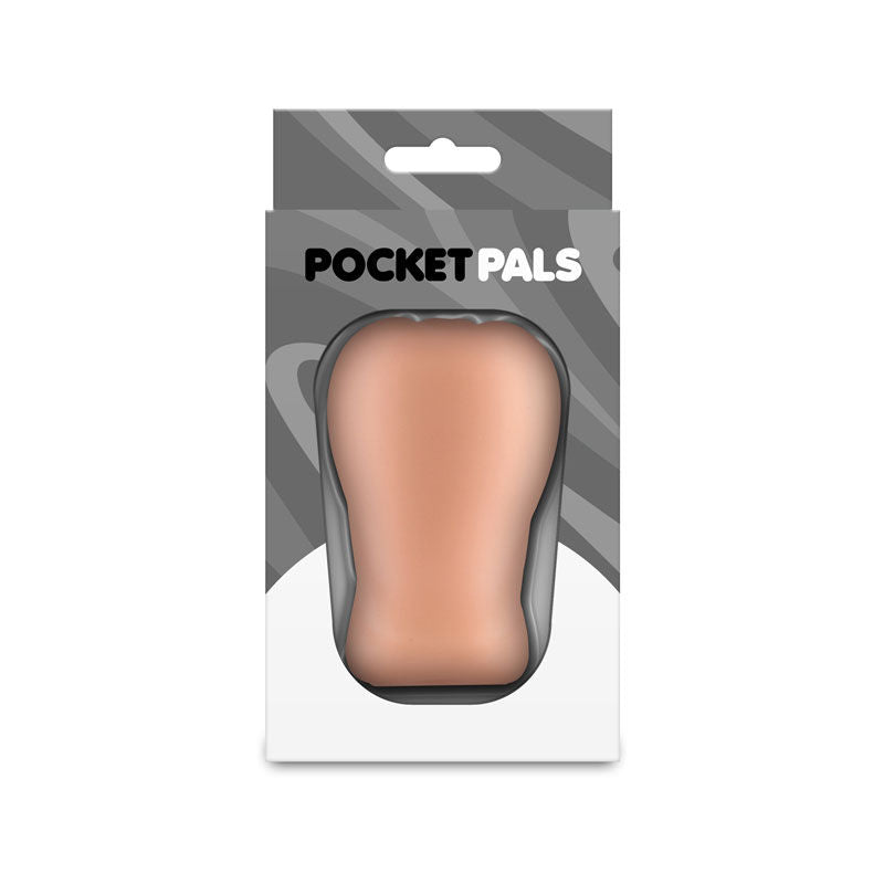 NS Novelties Pocket Pals (Brown) – Body-Safe Anal Stroker Tan Strokers - Manual