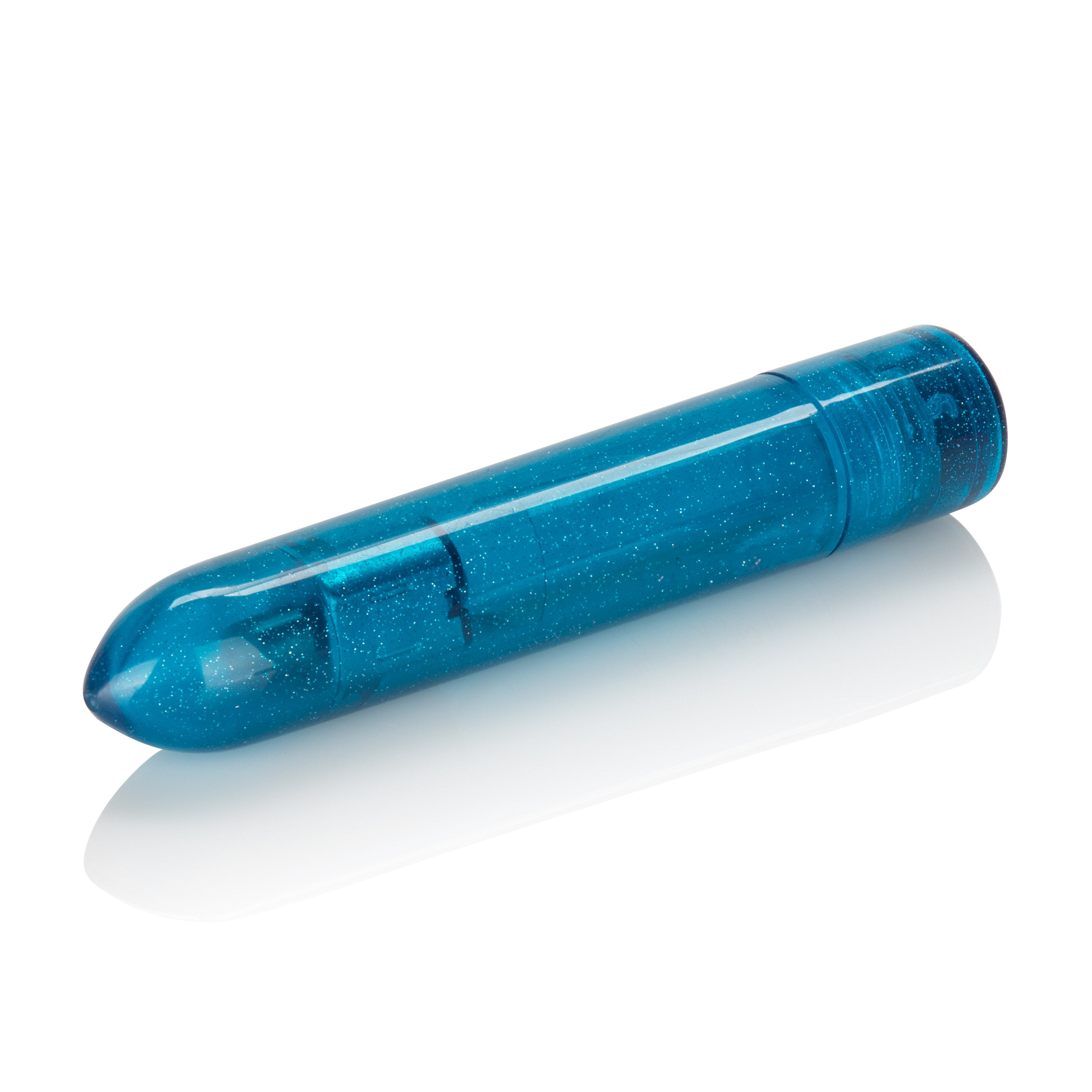 Shane's World Sparkle Bullet 4 Inch Blue Waterproof Vibrating Stimulator BULLETS