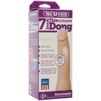 Vac-U-Lock 7 Inch Ultraskyn Thin Dong Vanilla Realistic Toy > Dildos > Slim Dildos