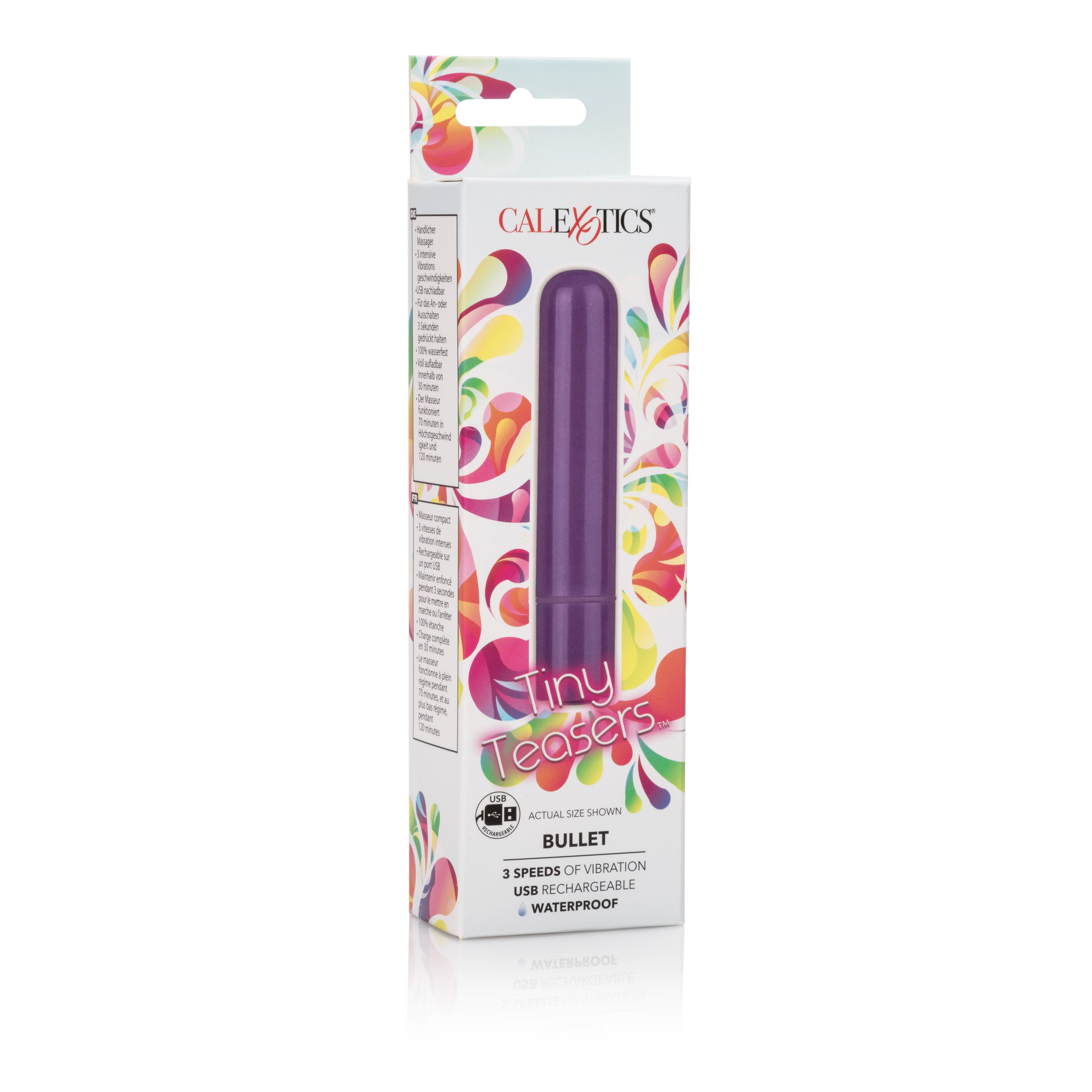 Tiny Teasers Bullet Vibrator Purple Compact Multi-Speed Waterproof > Vibrators > Mini Vibrators