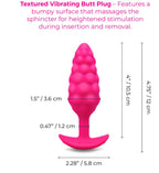 b-Vibe Bump Texture Plug – Rechargeable Silicone Vibrating Plug > Anal Range > Vibrating Butt Plugs