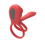 Adam & Eve Rose Vibrating Double Cock Ring > Sex Toys > Couples Toys