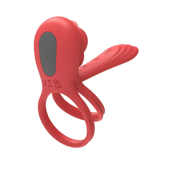 Adam & Eve Rose Vibrating Double Cock Ring > Sex Toys > Couples Toys