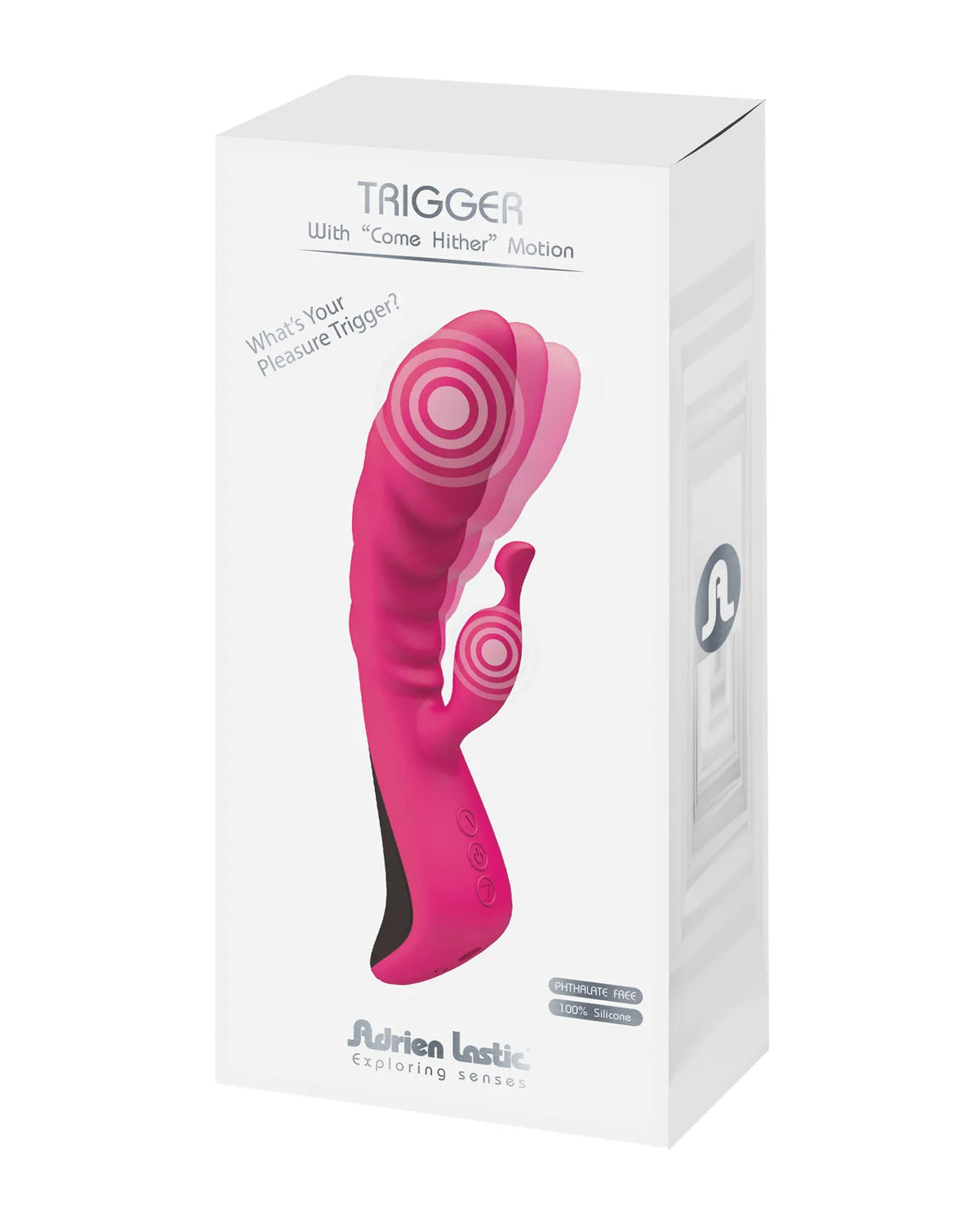 Adrien Lastic Trigger Vibrator Magenta With Independent Vibration And Oscillation Modes > Vibrators > Standard Vibrators