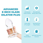 b-Vibe Advanced 8 Inch Glass Dilator > Anal Range > Oversized Anal Toys