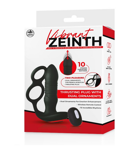 4.5 Inch Remote Silicone Prostate Stimulator With Ring