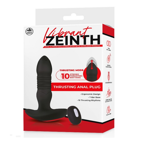 4.5 Inch Remote Silicone Prostate Stimulator with 10 Thrusting Rhythms