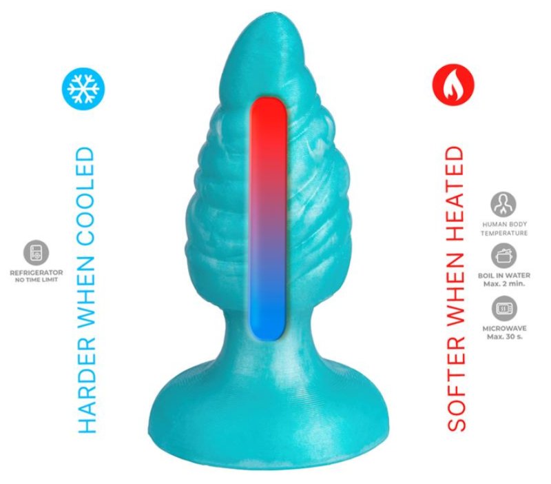Silexd Melty – Liquid Silicone Thermoreactive Medium Butt Plug > Anal Range > Butt Plugs