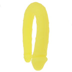 Boundless AC/DC Dong Yellow 13.5 Inch Silicone Double Dong with Satin Finish > Dildos > Double Dildos