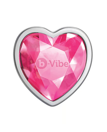 b-Vibe Jewel Heart Metal Butt Plug Training Set (Small 7.1cm & Large 8.1cm insertable) > Anal Range > Jewel Butt Plugs