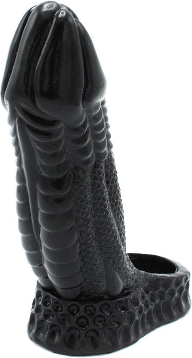 Kiotos Monstar Sleeve 01 Black 6.5" Inch Textured Flexible Liquid Silicone Sleeve > Sex Toys For Men > Penis Sleeves