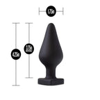 Temptasia Heart-Shaped Butt Plug Black > Anal Range > Butt Plugs