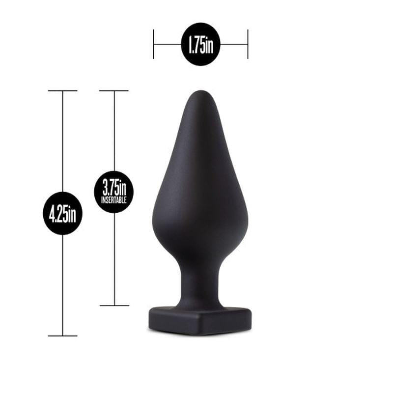 Temptasia Heart-Shaped Butt Plug Black > Anal Range > Butt Plugs