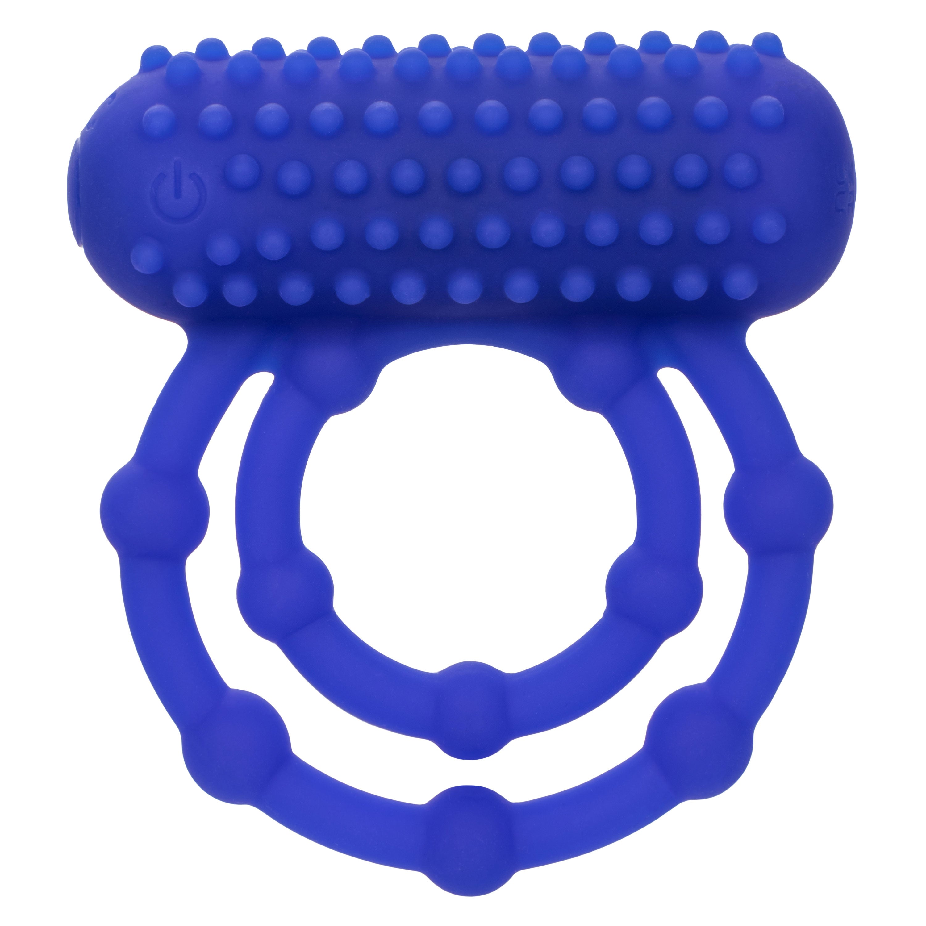 Maximus 10 Bead Rechargeable (Black) – Stretchy Silicone Cock Ring > Cock Ring > Vibrating