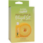 Goodhead Pineapple Blowjob Set – Textured ULTRASKYN Open-Ended Stroker Yellow > Sex Toys For Men > Masturbators > Manual