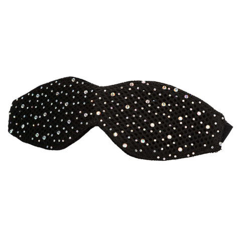 Radiance Blackout Eye Mask with Black Rhinestones and Plush Lining Masks