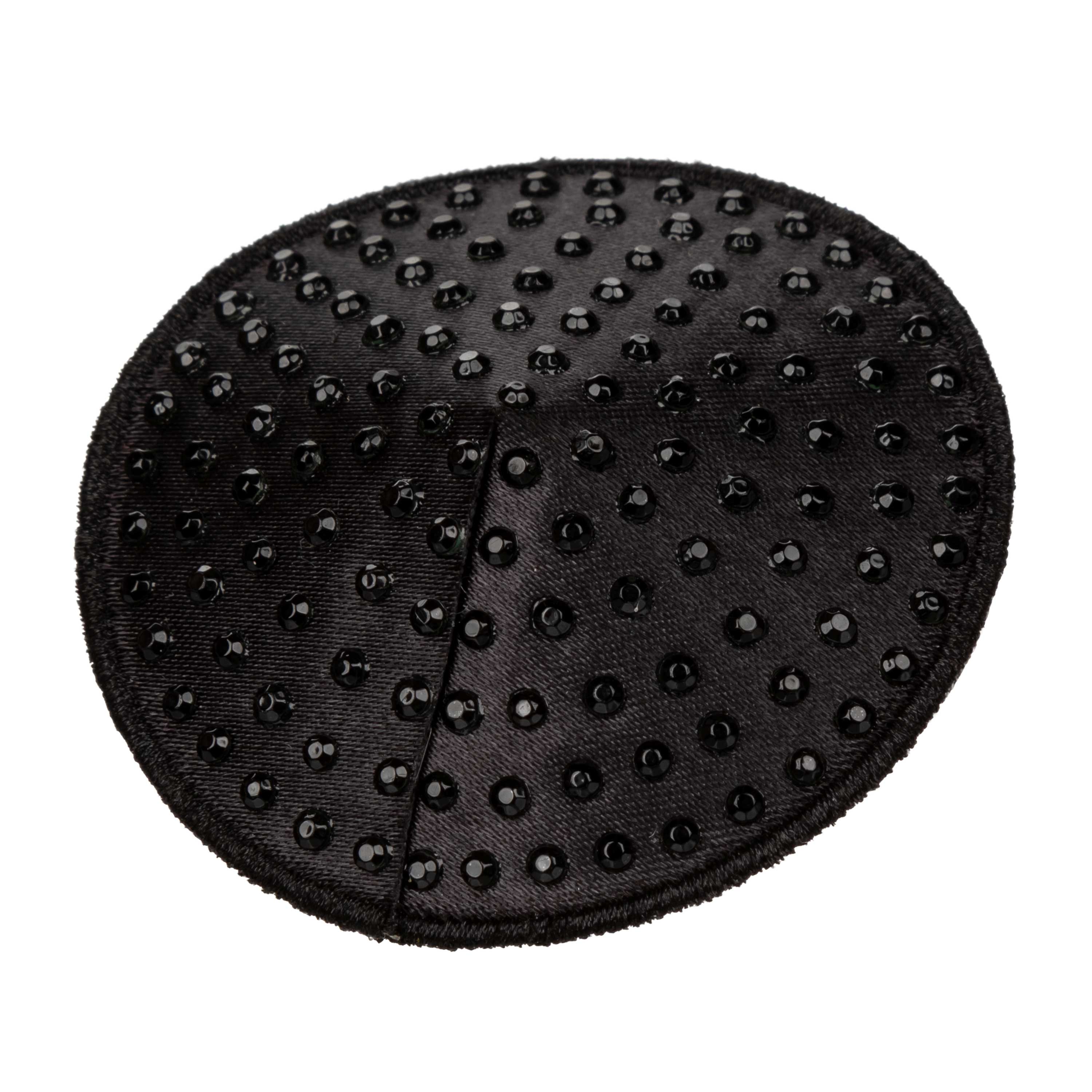 Radiance Round Pasties Black Reusable Sparkling Gem Accent Nipple Covers > Clothes > Pasties