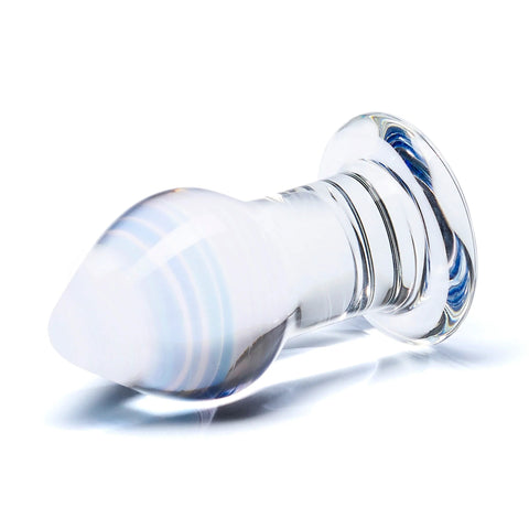 Glas 3.25 Inch Amethyst Rain Hand Blown Glass Butt Plug > Sex Toys > Glass