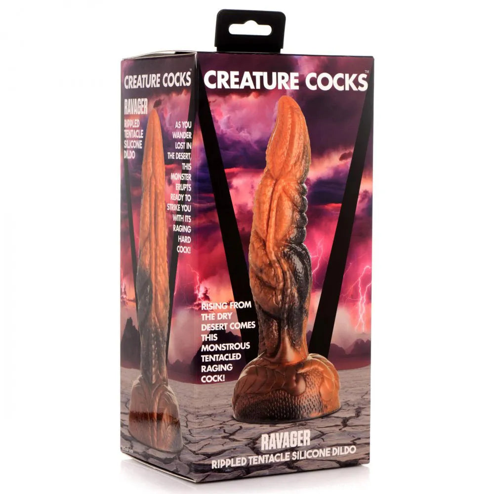 Creature Cocks Ravager 8" Rippled Tentacle Silicone Dildo > Dildos > Fantasy