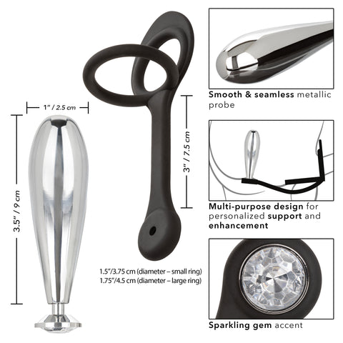Star Rider Glider Plug And Cockring Enhancer Premium Set COCK RINGS