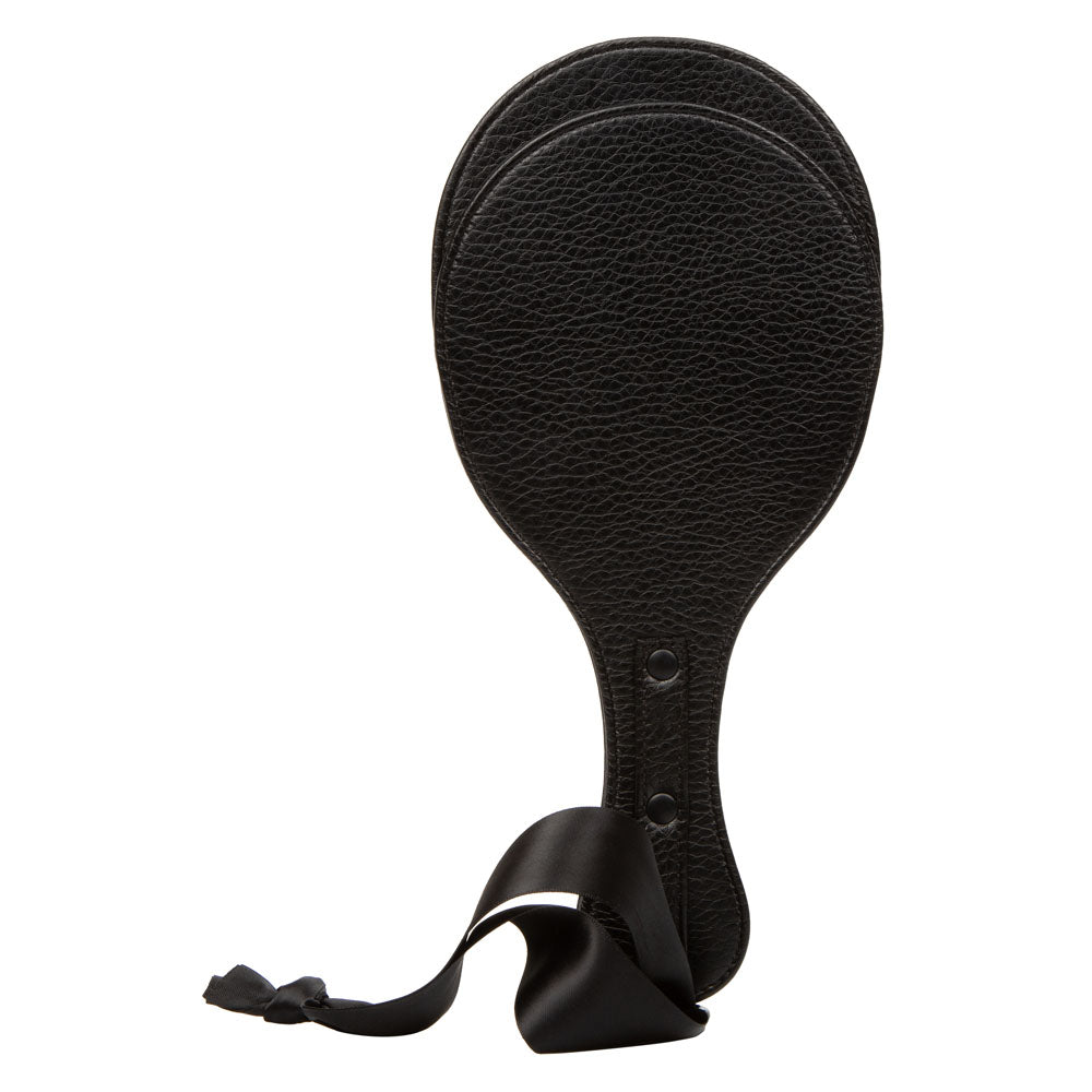Scandal Round Double Paddle Red and Black Plush Dual Layer Paddle > Bondage Gear > Paddles