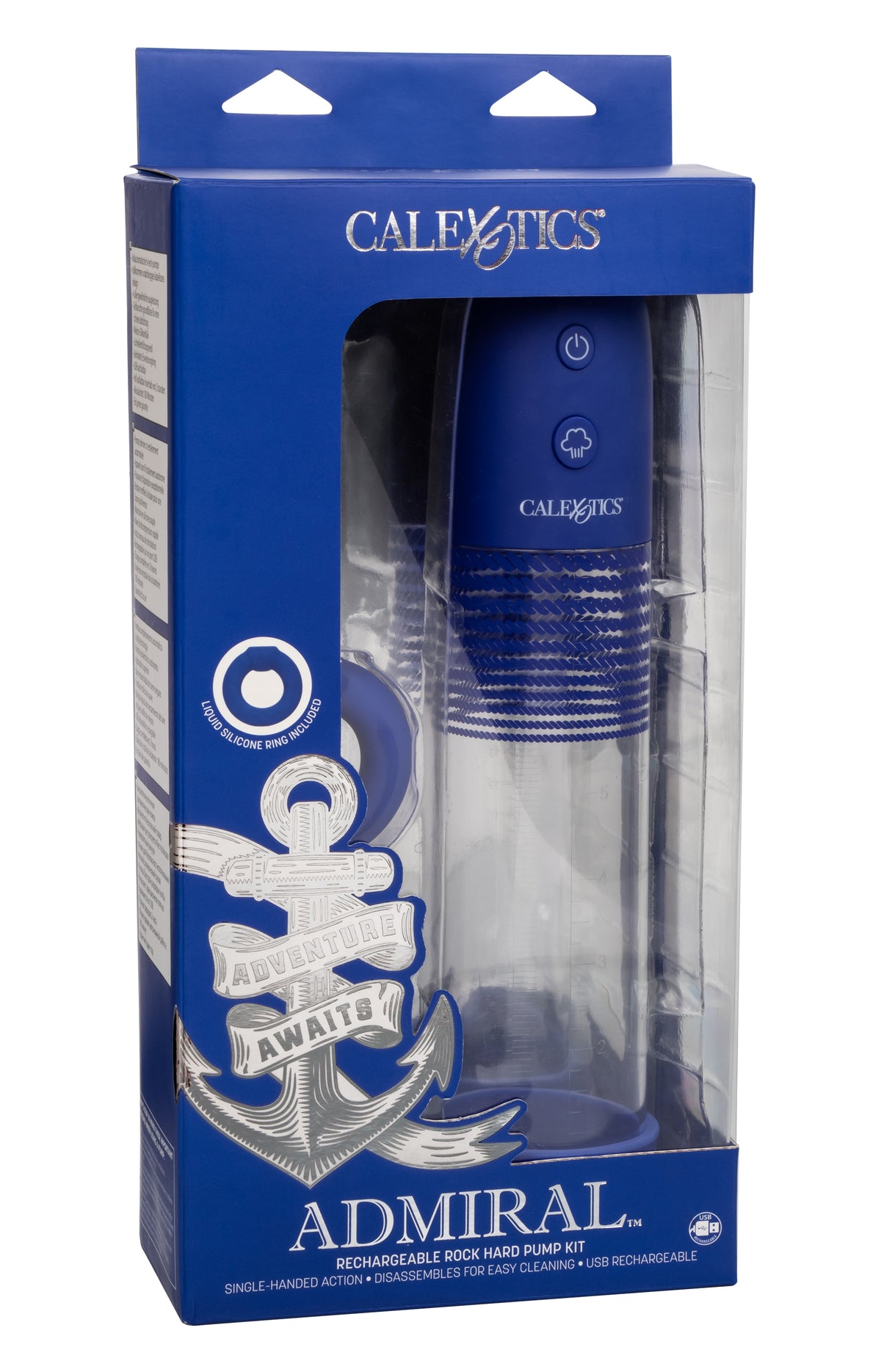 Admiral Rechargeable Automatic Pump Kit – Sleek Rechargeable Penis Pump > Pumps > Penis Pumps Electric