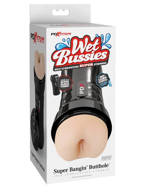 Pdx Wet Bussies Super Bangin Butt Light Anal Stroker Beige Strokers - Manual