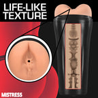 Mistress Vibrating Ass Masturbator (Skin Tone) – Waterproof Soft Stretchy 4 Speed Vibrator > Sex Toys For Men > Masturbators > Vibrating