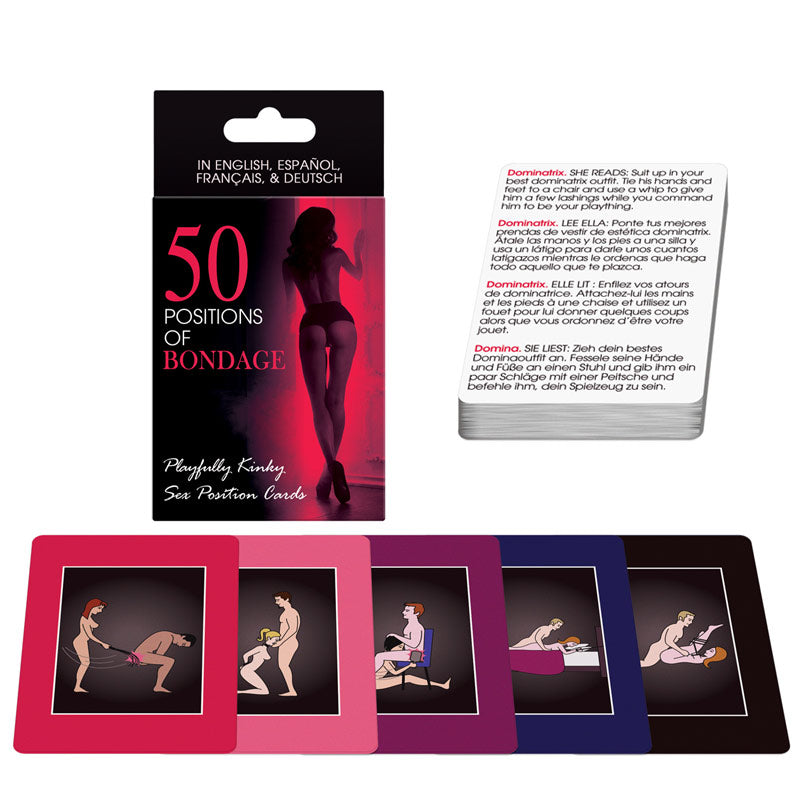 50 Positions of Bondage Cards – Adult Game Cards for Intimate Exploration > Novelties > Card Games