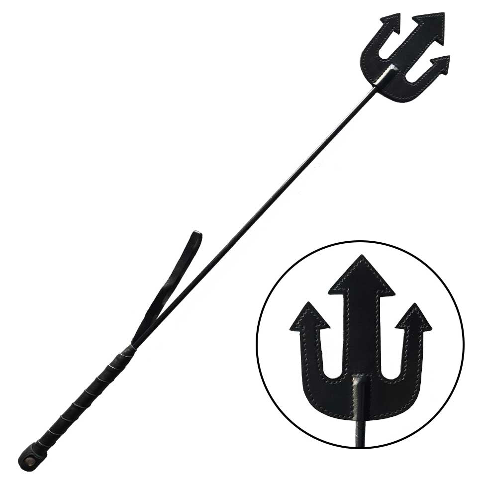 Rouge Leather Devil’s Riding Crop Black 61cm > Bondage Gear > Crops