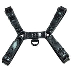 Rouge Black Leather Front Harness (Large) – Adjustable Leather Harness > Clothes > Mens Harnesses