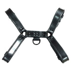 Rouge Black Leather Front Harness (Large) – Adjustable Leather Harness > Clothes > Mens Harnesses
