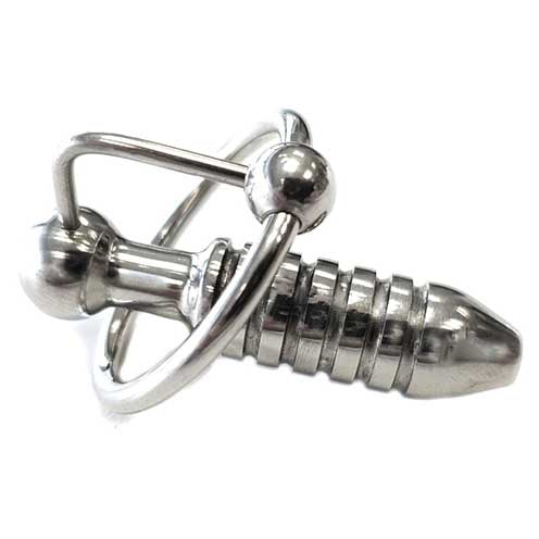 Rouge Stainless Steel Beaded Urethral Probe & Cock Ring