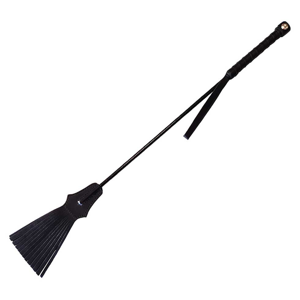 Rouge Leather Tasselled Riding Crop – 25.5 Inch Leather Crop > Bondage Gear > Crops