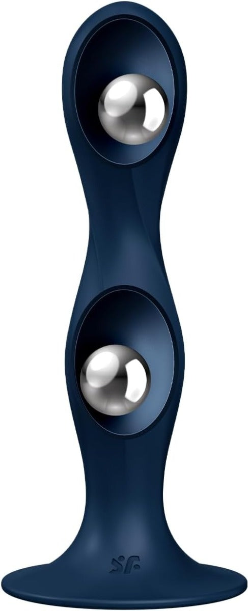 Satisfyer Double Ball-R Dildo 7 Inch Silicone Dual Pleasure Toy > Anal Range > Vibrating Butt Plugs