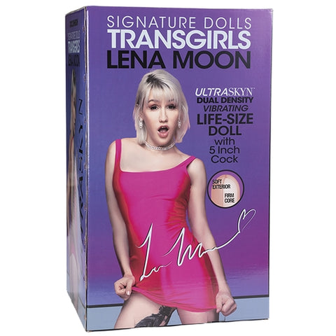 Signature Dolls TransGirl Lena Moon Life-Size ULTRASKYN Vibrating Doll with 5-Inch Dual Density Cock and Penetrable Ass Default Title Assturbators
