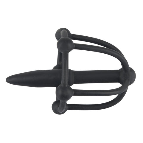Silicone Penis Plug WIth Glans Cage Default Title Sounding Rods