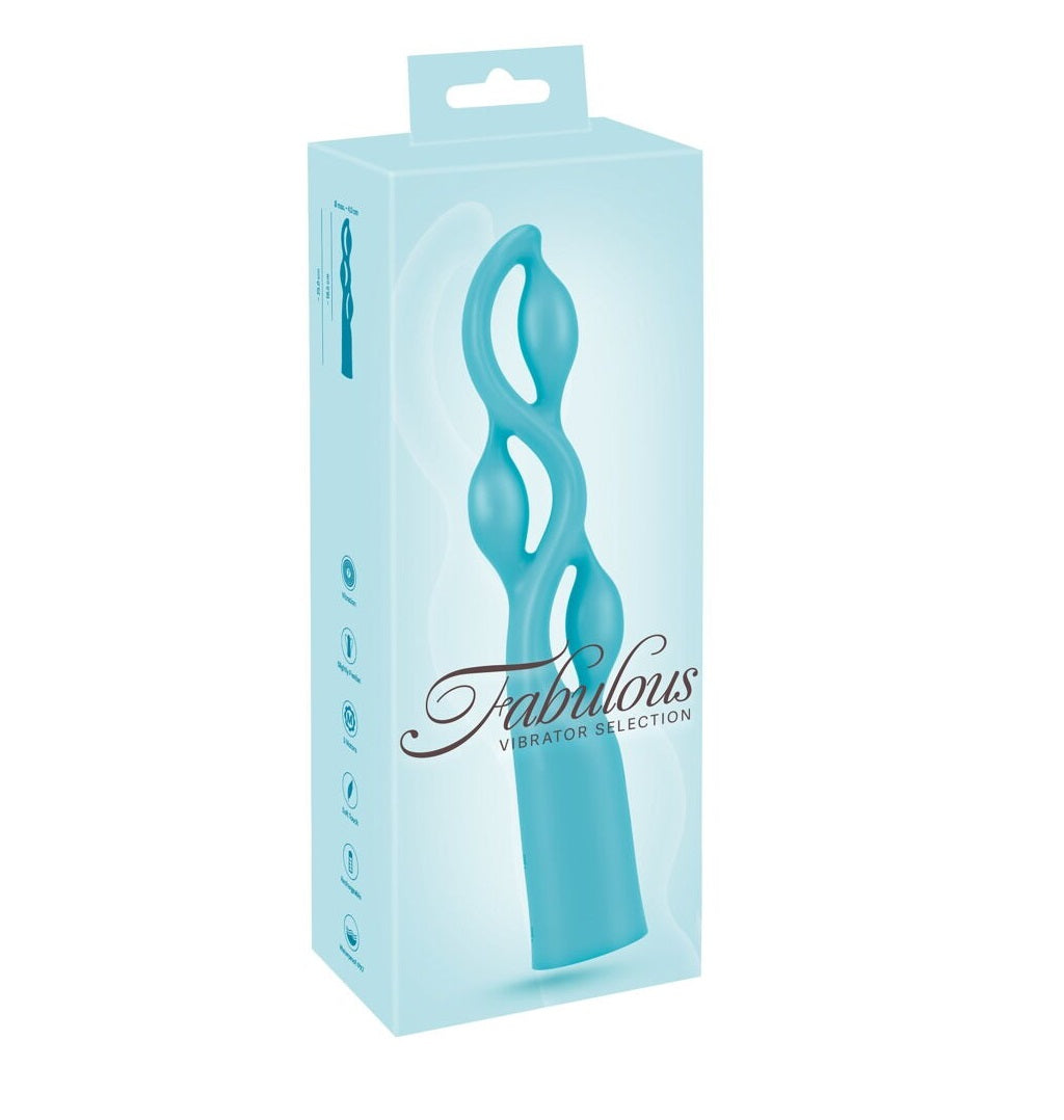Fabulous Vibrator Turquoise Curvy Silicone Waterproof Rechargeable Vibrator Default Title Vibrators