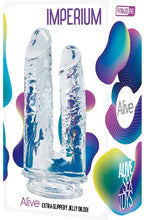 Alive Imperium Jelly Dildo 5" & 4" Transparent Hypoallergenic Waterproof Double Penetration > Dildos > Other Dildos