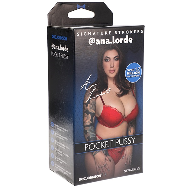 Signature Strokers Girls of Social Media Ana Lorde ULTRASKYN Pocket Pussy Beige Strokers - Celebrity
