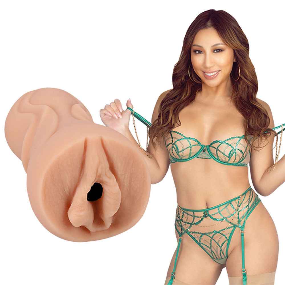 Nicole Doshi Signature Stroker – Handcrafted Ultraskyn Tight Textured Stroker > Sex Toys For Men > Masturbators > Pornstar